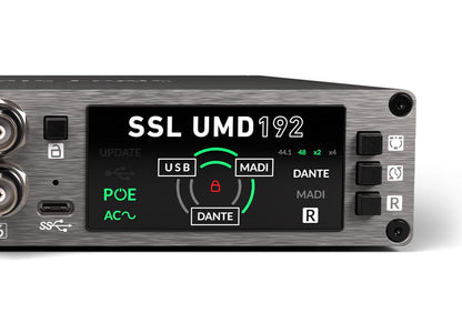 Interfaz de Audio Pro UMD192 MADI/Dante SSL