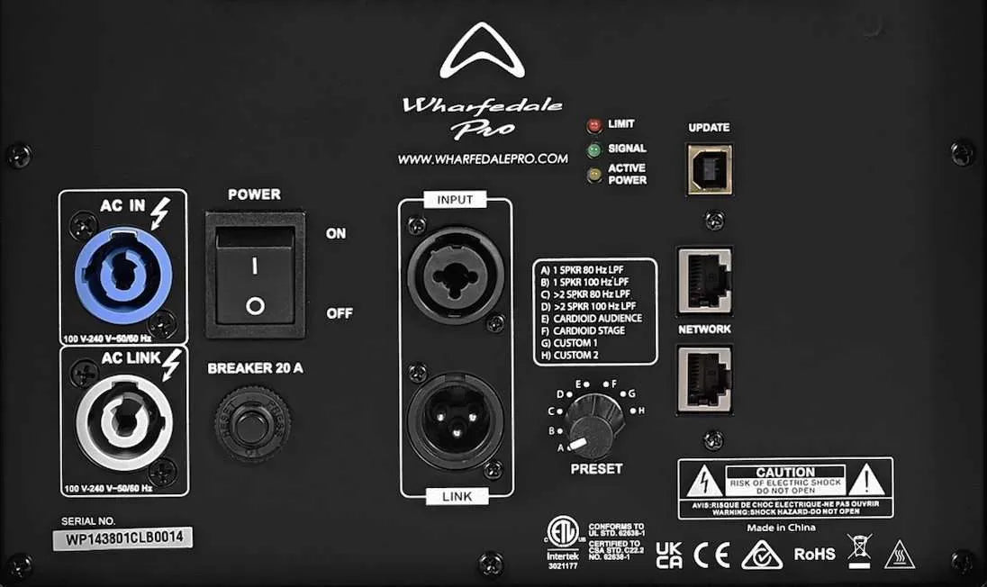 Subwoofer Activo WLA-218BA 2000W Wharfedale
