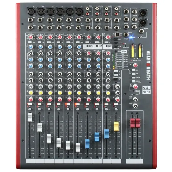 Mixer ZED12FX USB con Efectos Allen & Heath