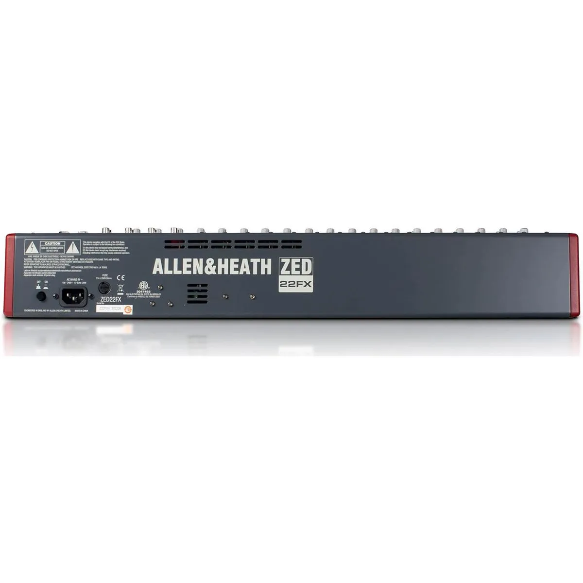 Mixer ZED22FX/X con Efectos 16 Canales Mono y 3 Canales Estéreo Allen & Heath