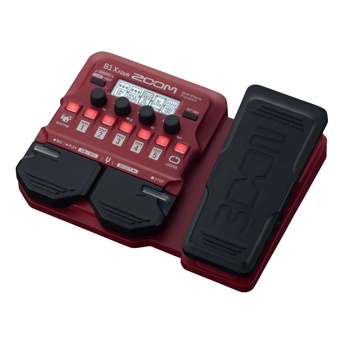 Pedalera Multiefecto para Bajo B1X FOUR Pedal de expresión Zoom