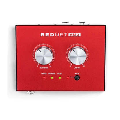 Amplificador de Audífonos Estéreo Dante Pro RedNet AM2 Focusrite