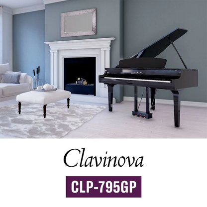 Clavinova de Cola CLP-795GP Grand Piano Acabado Polished Ebony Yamaha