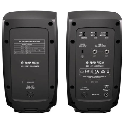 Monitores de Escritorio D3V Black Adam Audio