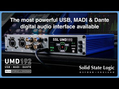 Interfaz de Audio Pro UMD192 MADI/Dante SSL