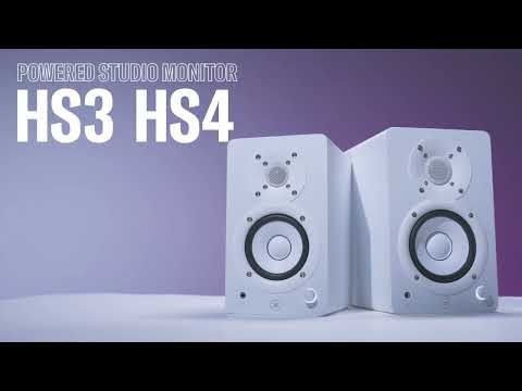 Monitores Estudio Activo 4,5" HS4 White Yamaha (Par)