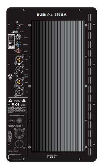 Subwoofer Activo Pro Doble 18" Subline 218SA 1200W FBT